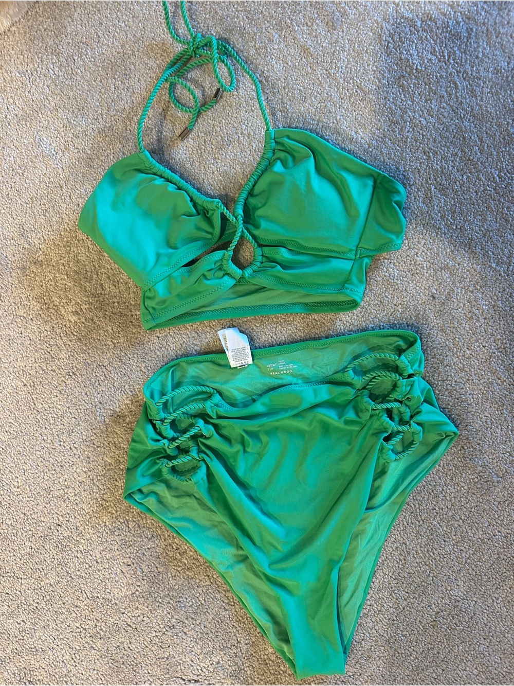Aerie High-Waist Rope Bikini Set